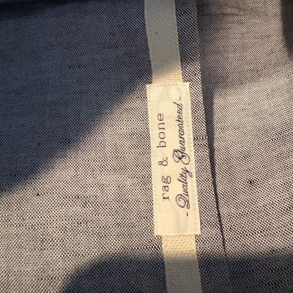 Rag & Bone Button Up Shirt Long Sleeve Tailored Workwear Heather Grey - M - Picture 4 of 6